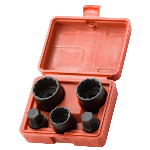 5 Pc 1/2'' Sq. Dr. European Hub/Wheel Socket Set Metric