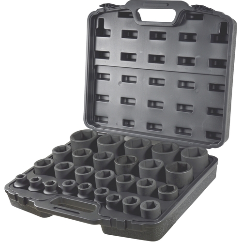 27 Pc 3/4'' Sq. Dr. 6Pt Impact Socket Set Metric