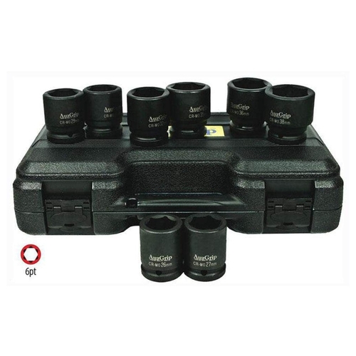 8 Piece Metric 6 Point 3/4" Square Drive Impact Socket Set - A86607