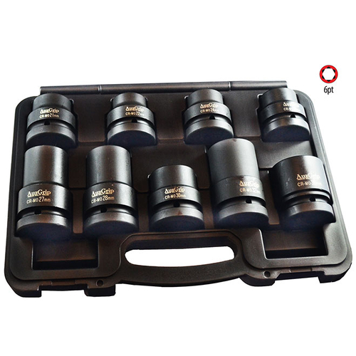 A86800 - 9 Pc 1" Sq. Dr. Impact Socket Set Metric - A86800