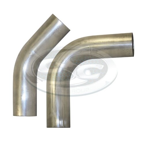 ALUMINISED Mandrel Bend -  3 1/2 inch x 45 degree (220mm x 220mm)