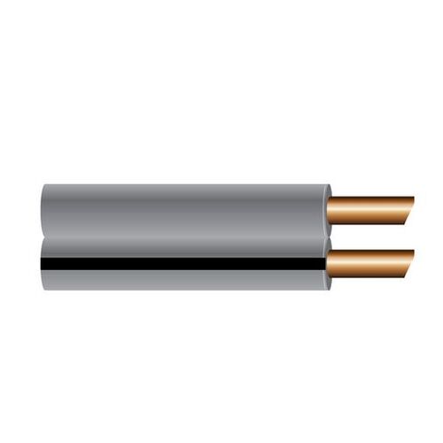 Oex 2Mm Twin Core Speaker Cable, Figure 8, Grey With Black Trace 30M