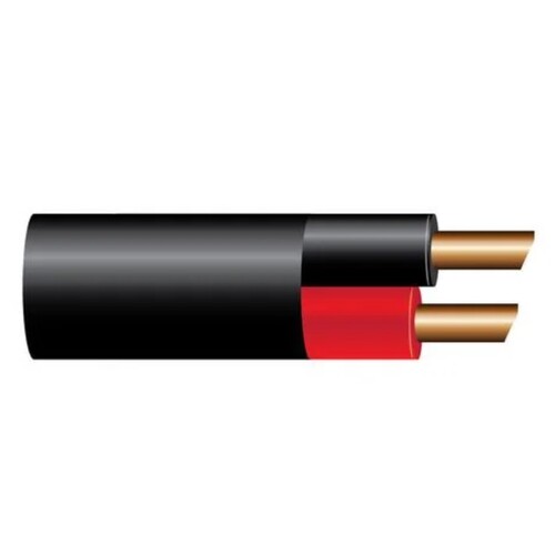 8 B&S Twin Core Battery Cable Black Sheath - 5m