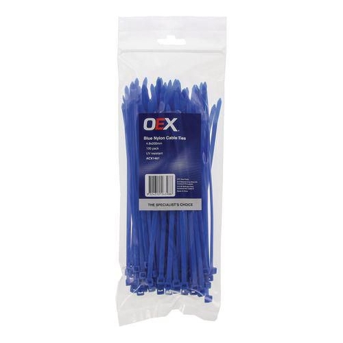 ACX1461 - OEX Blue Nylon Cable Ties - 4.8mm x 200mm - 100 Pc - ACX1461