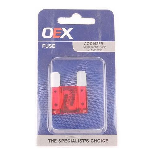OEX Maxi Blade Fuse, 50A Red - Single Pack