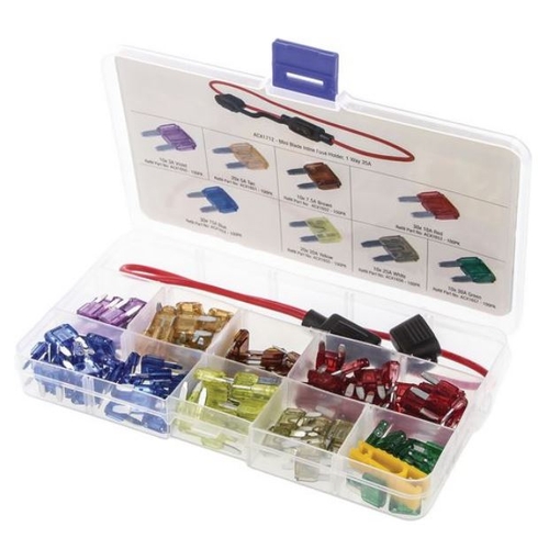 Mini Blade Fuse Assort 142 pcs