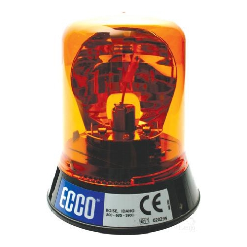 Halogen Beacon Amber 12 or 24V Permanent Mount
