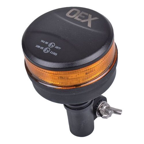 OEX Slimline Amber LED Beacon DIN Pole Mount Class 1