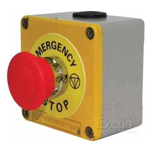 OEX Emergency Stop Switch On - Off /Off - On. Metal enclosure