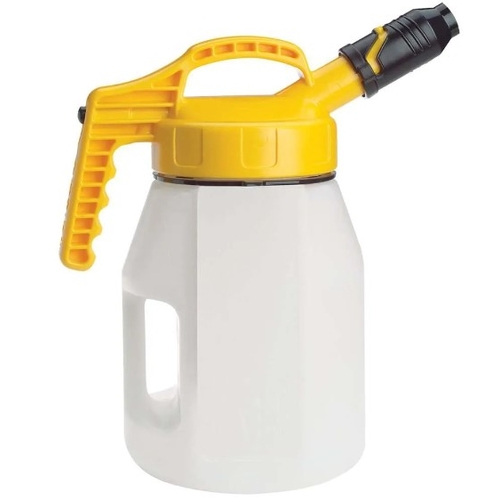 Oil Safe 5L Oil Jug with Stumpy Spout (Yellow)