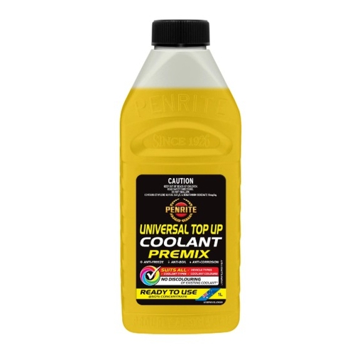 Penrite Universal Top Up Coolant Premix 1L - AFABPMXYELLOW001