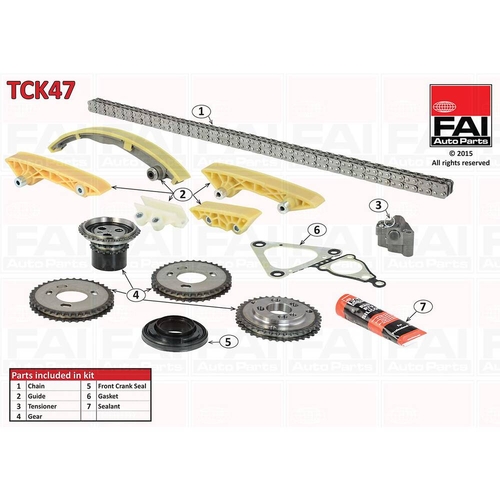Timing Chain Kit Double Row With Gears