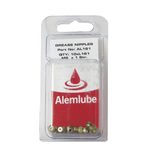 Grease Nipple Pack 6mm x 1 Straight