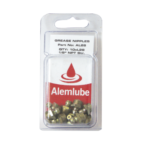 Grease Nipple Pack 1/8 NPT Straight - AL28