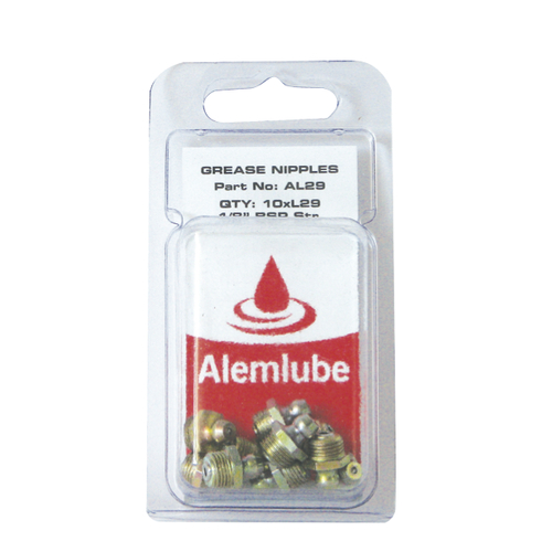 Grease Nipple Pack 1/8 BSP Straight - AL29