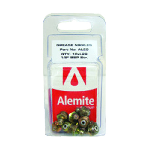 Grease Nipple Pack 1/4 Bsp Straight - AL48