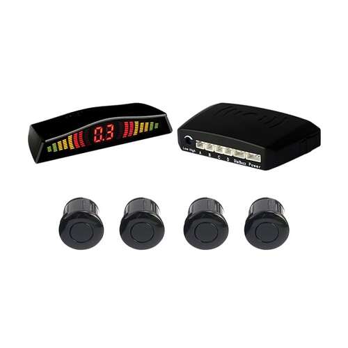 4-Sensor Parking System With Led Display