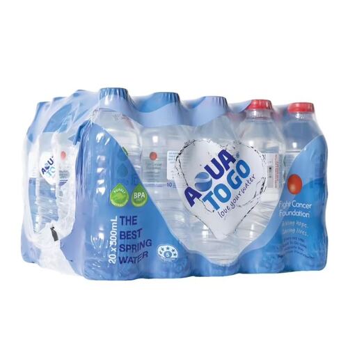 Aqua to Go Premium Spring Water 500mL 20 Pack