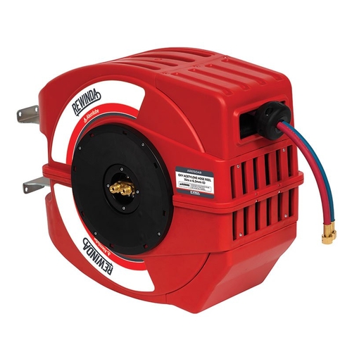 6mm x 15M Oxy Acetylene Twin Hose Reel