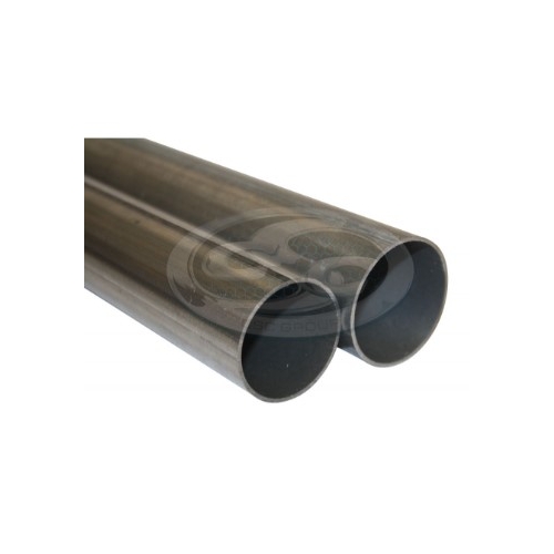 Aluminised Straight Tube - 76mm (3") OD - (Per metre) - Flare One End To 3" ID + SLOTTED