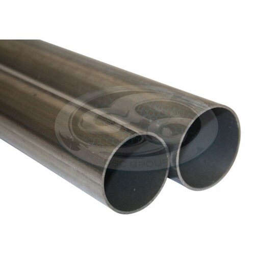 Aluminised Straight Tube - 89mm (3 1/2") OD - (Per 2.9 mtr)-Flare and Slot one End