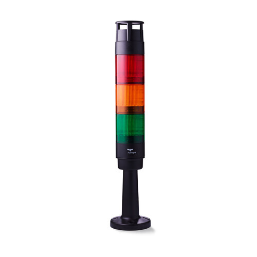 CT5 Series LED Signal Tower 24VDC, Steady LED: Red/Amber/Green, Buzzer Module, 100mm Tube Mounting