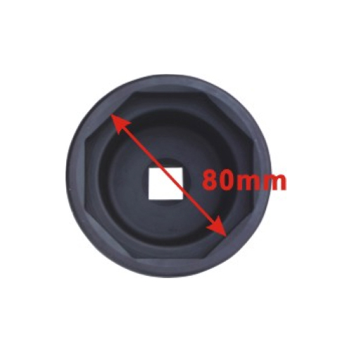 No.B1125 - Scania 80mm 8Pt 3/4"Dr. Front Wheel Axle Nut Socket