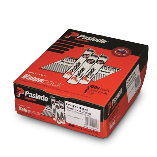 75mm 3000pce Impulse Nail Kit Paslode B20547V