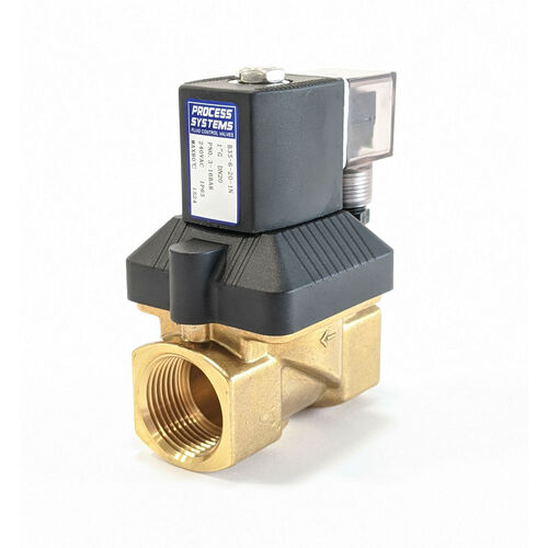 1/4" BSP Brass Normally Closed Solenoid Valve 0.3-10 Bar 24v DC NBR