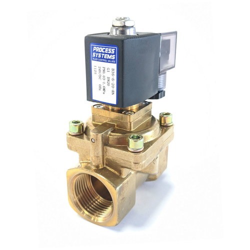 3/4" BSP Brass Normally Open Solenoid Valve 0.3-16 Bar 24v DC NBR