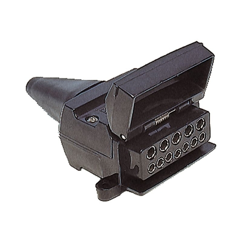 Trailer Socket 12 Pin Flat Plastic - B48BRITAX