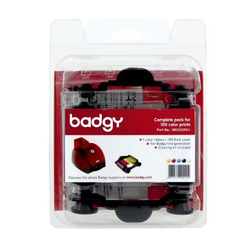 Badgy Ribbon Cards 100 Pack 205EU