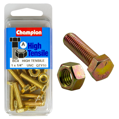 1"x1/4" Fully Threaded Set Screws & Nuts