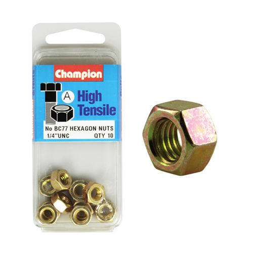 1/4" UNC Hex Nuts