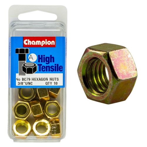 3/8" UNC Hex Nuts