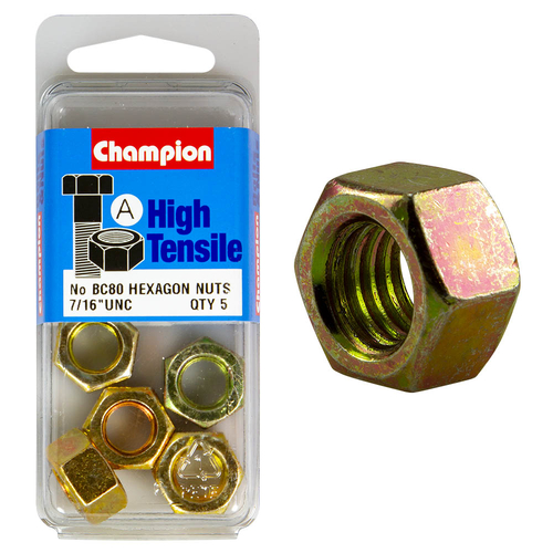 7/16" UNC Hex Nuts