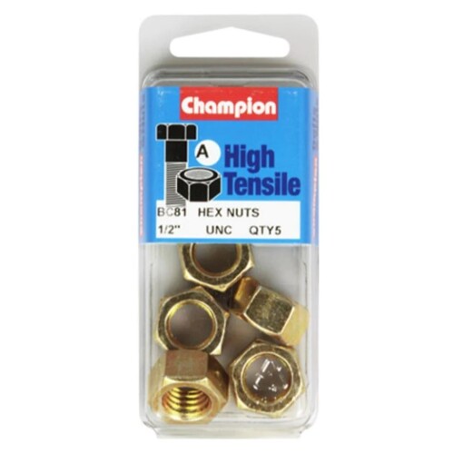 1/2" UNC Hex Nuts