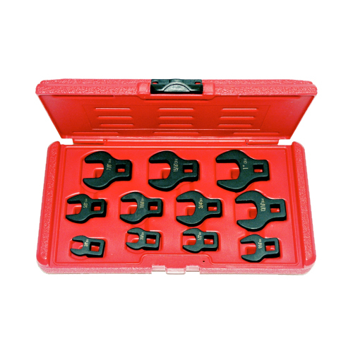 No.BCF55 - 11 Piece SAE Open-End Crowsfoot Wrenches