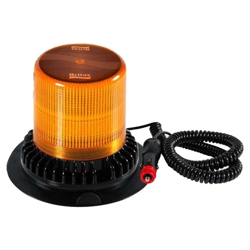 Led Beacon Amber 10-30v Magnetic Mount Amber Lens H135mm IP6