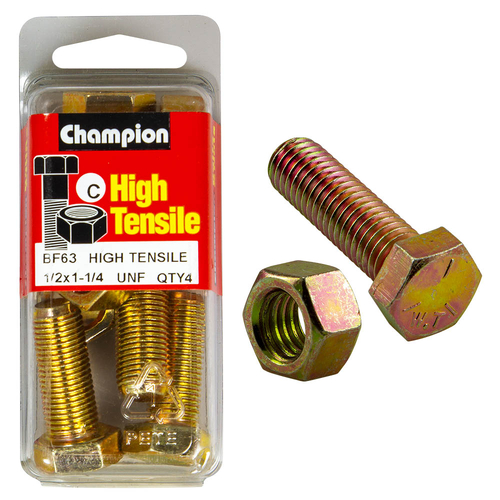 1-1/4"x1/2 Fully Threaded Set Screws & Nuts
