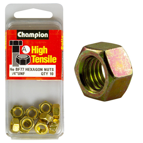 1/4"  UNF Hex Nuts