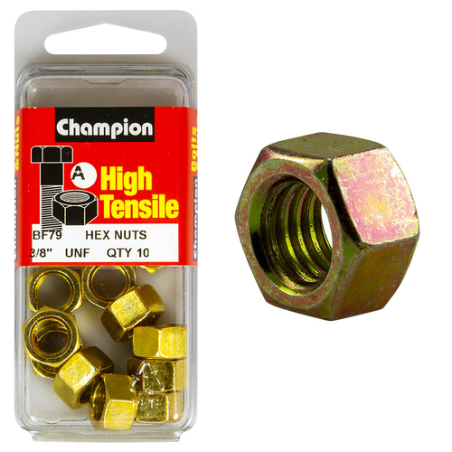 3/8"  UNF Hex Nuts