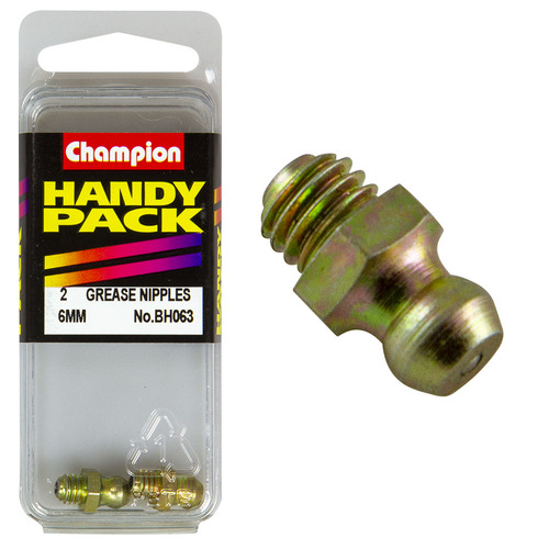 Handy Pack Grease Nipples 6mm Straight CN