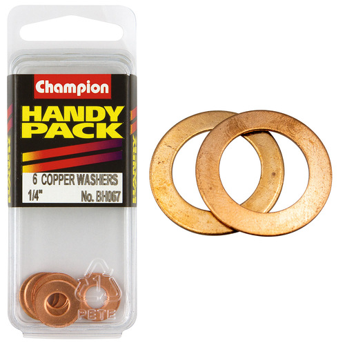 Handy Pack Copper Washers 20g 1/4"x9/16" Flat CWC