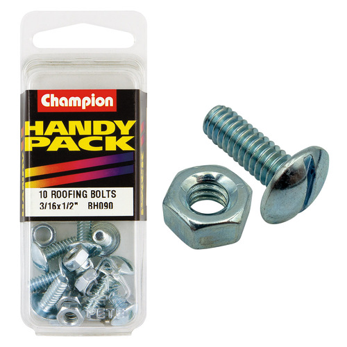 Handy Pack Roof Bolt/Nut 3/16"x1/2" CRB