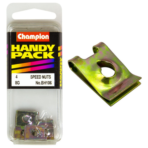 Handy Pack Captive U Type Speed Nuts 8g x 21/32x7/16" SPIRE