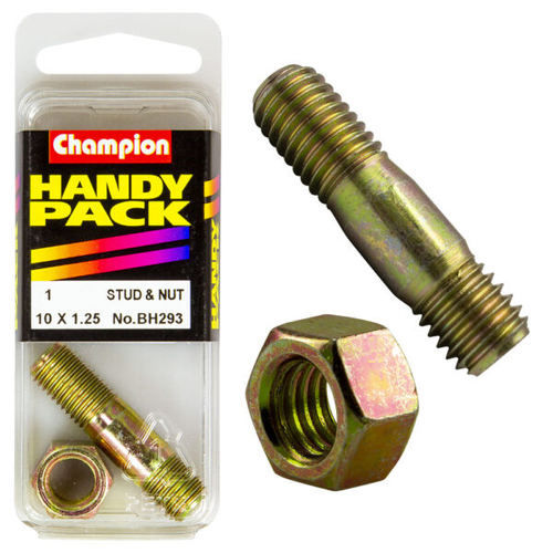 Handy Pack Manifold Stud & Nut 10x1.25x43mm Stud