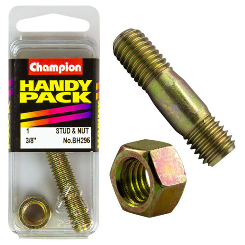 Handy Pack Manifold Stud & Nut 3/8"UNC Stud