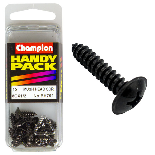 Handy Pack Self Tap Washer Face Black 8g x 1/2" CST