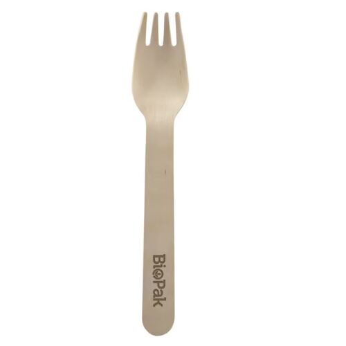 BioPak Wooden Forks 16cm 1000 Pack